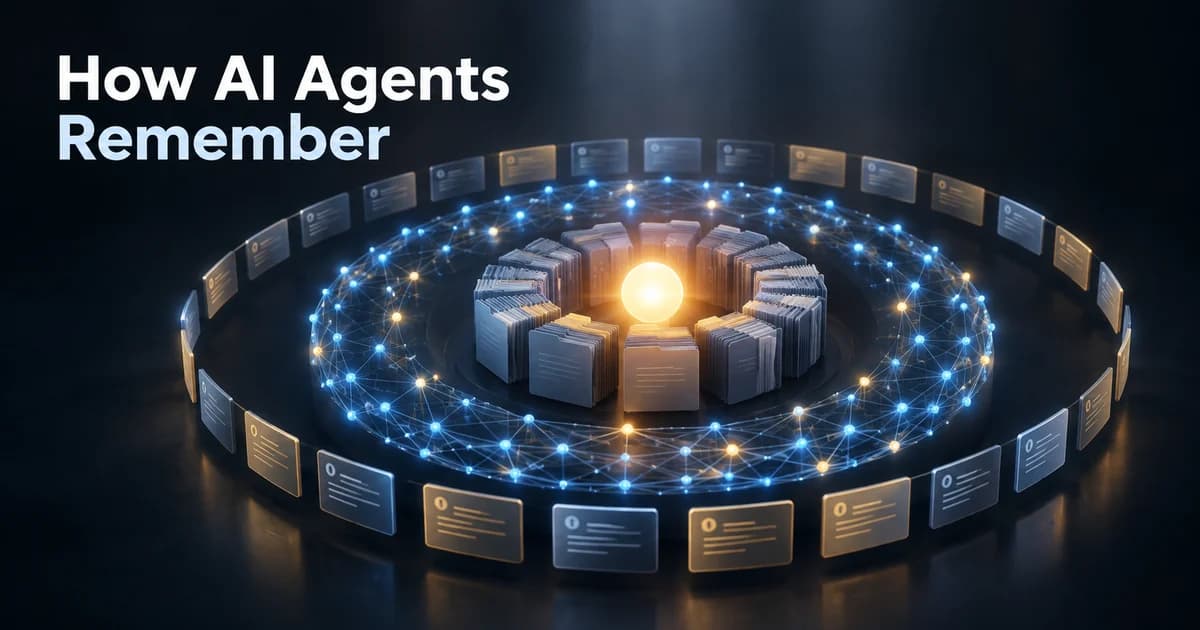 Featured image for AI Agent Memory Explained: How Agents Remember (and Why Yours Forgets)