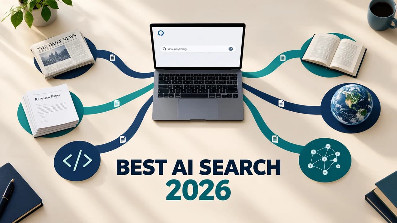 Featured image for Best AI Search Engines and Research Assistants (2026): Which One Actually Finds What You Need