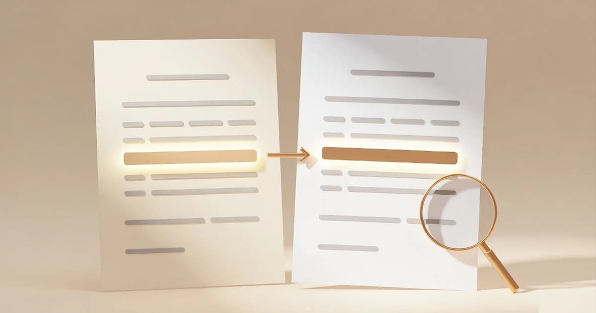 Featured image for Two PDFs, One Question: What Actually Changed? AI Document Diff, Tested (2026)